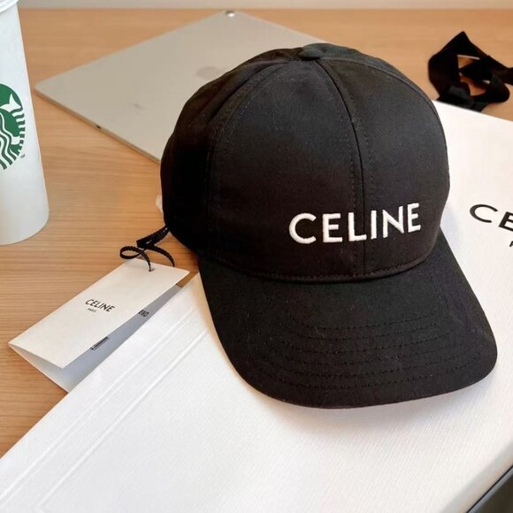 NWT Authentic CELINE BASEBALL CAP IN COTTON - Picture 1 of 5